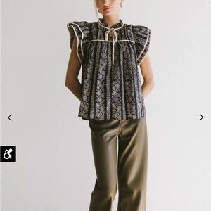 böhme rue floral blouse